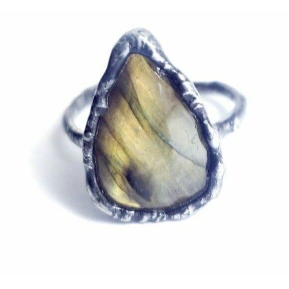 Labradorite Crystal Ring - Picture 8 of 12